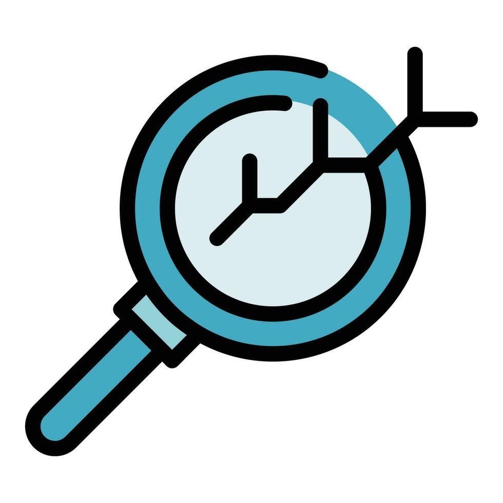 Search management icon vector flat