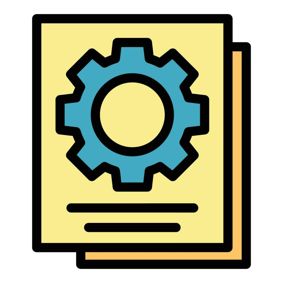 File management icon vector flat