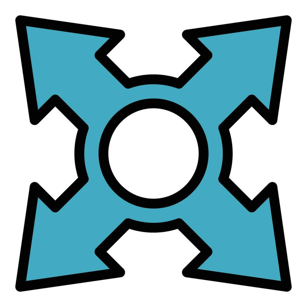 Management direction icon vector flat