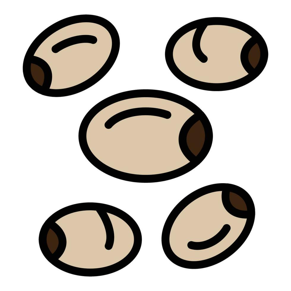 Lentil diet icon vector flat