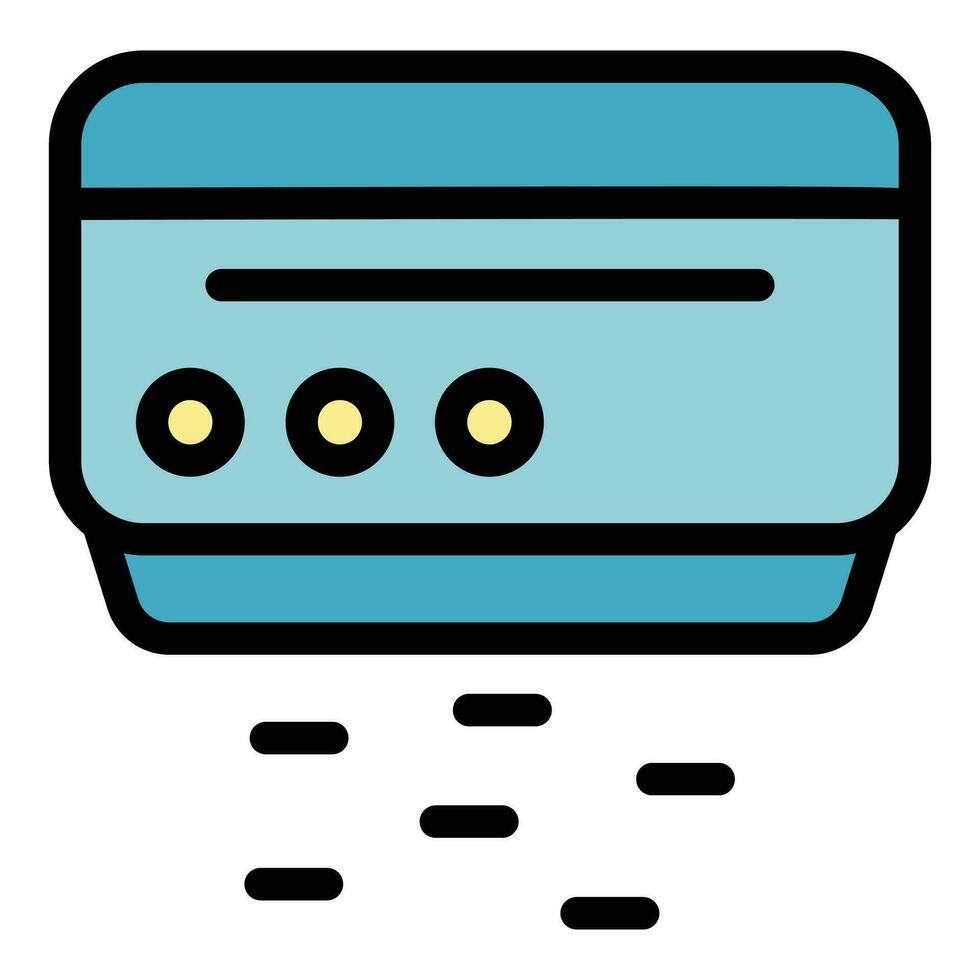 Repair air conditioner working icon vector flat