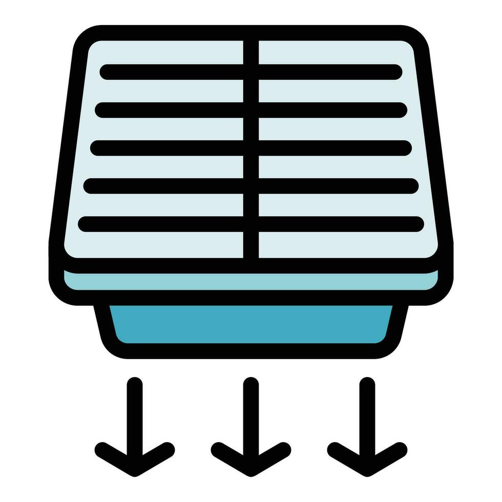 Repair air conditioner net frame icon vector flat