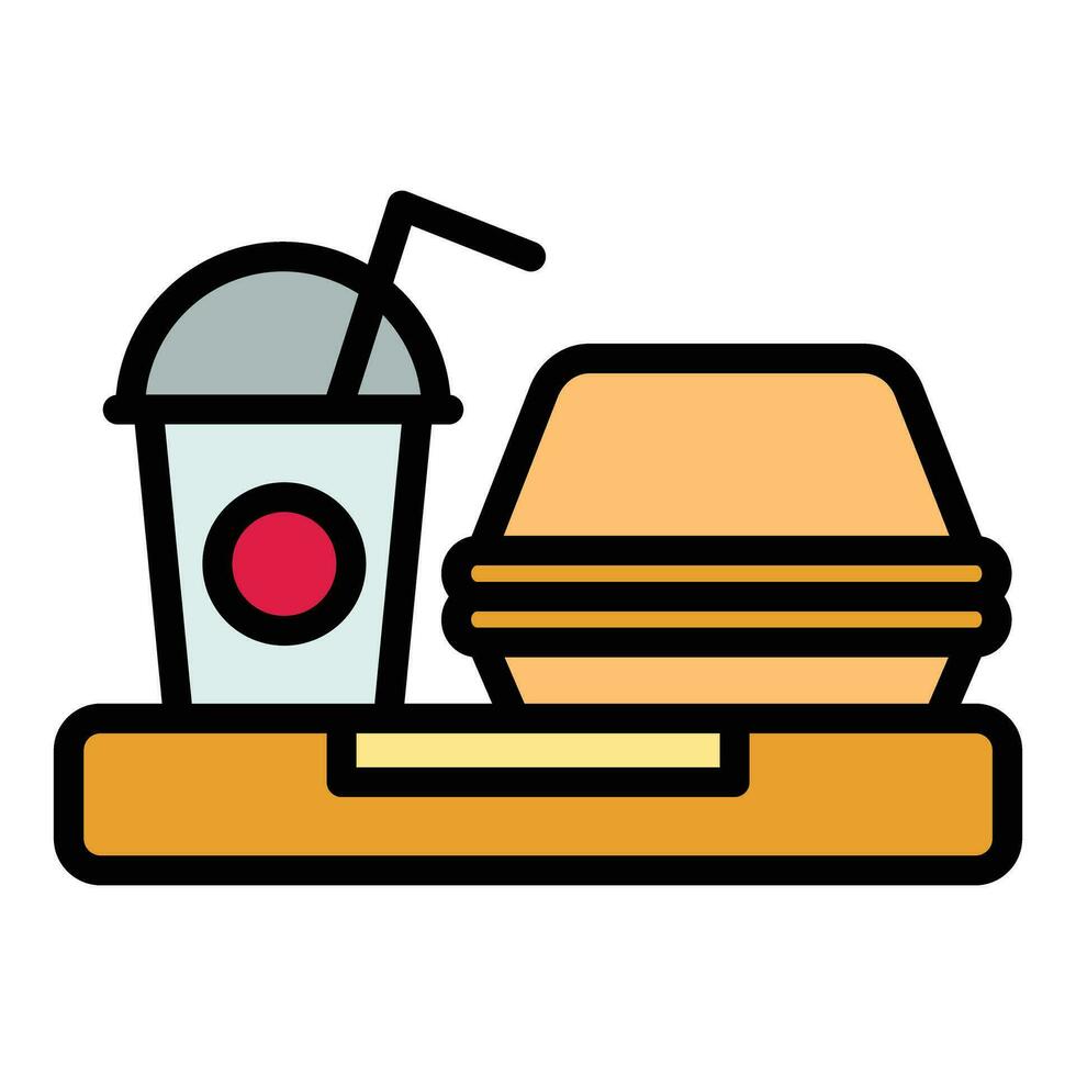 Take away hamburger menu icon vector flat