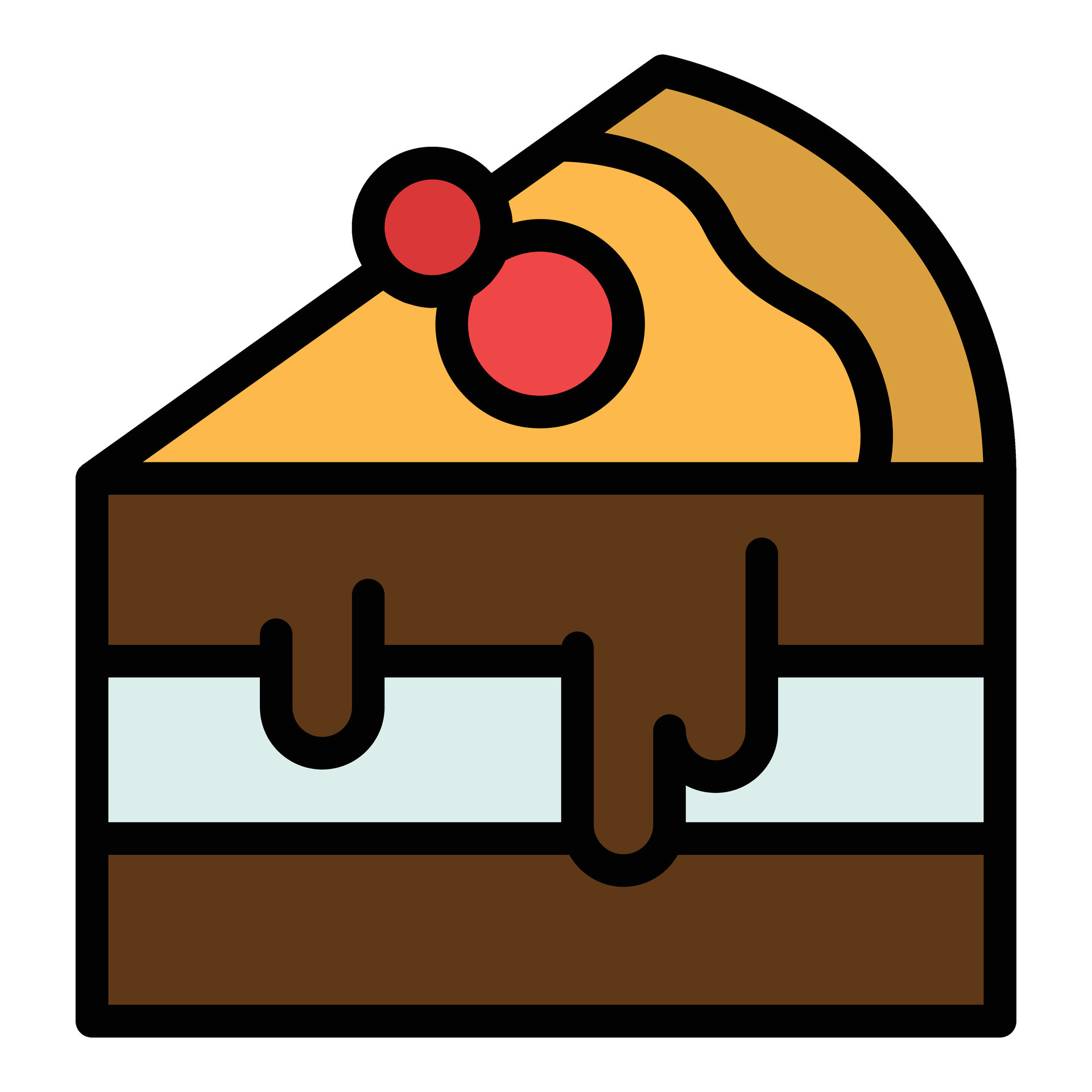 Tiramisu icon vector flat 25507665 Vector Art at Vecteezy
