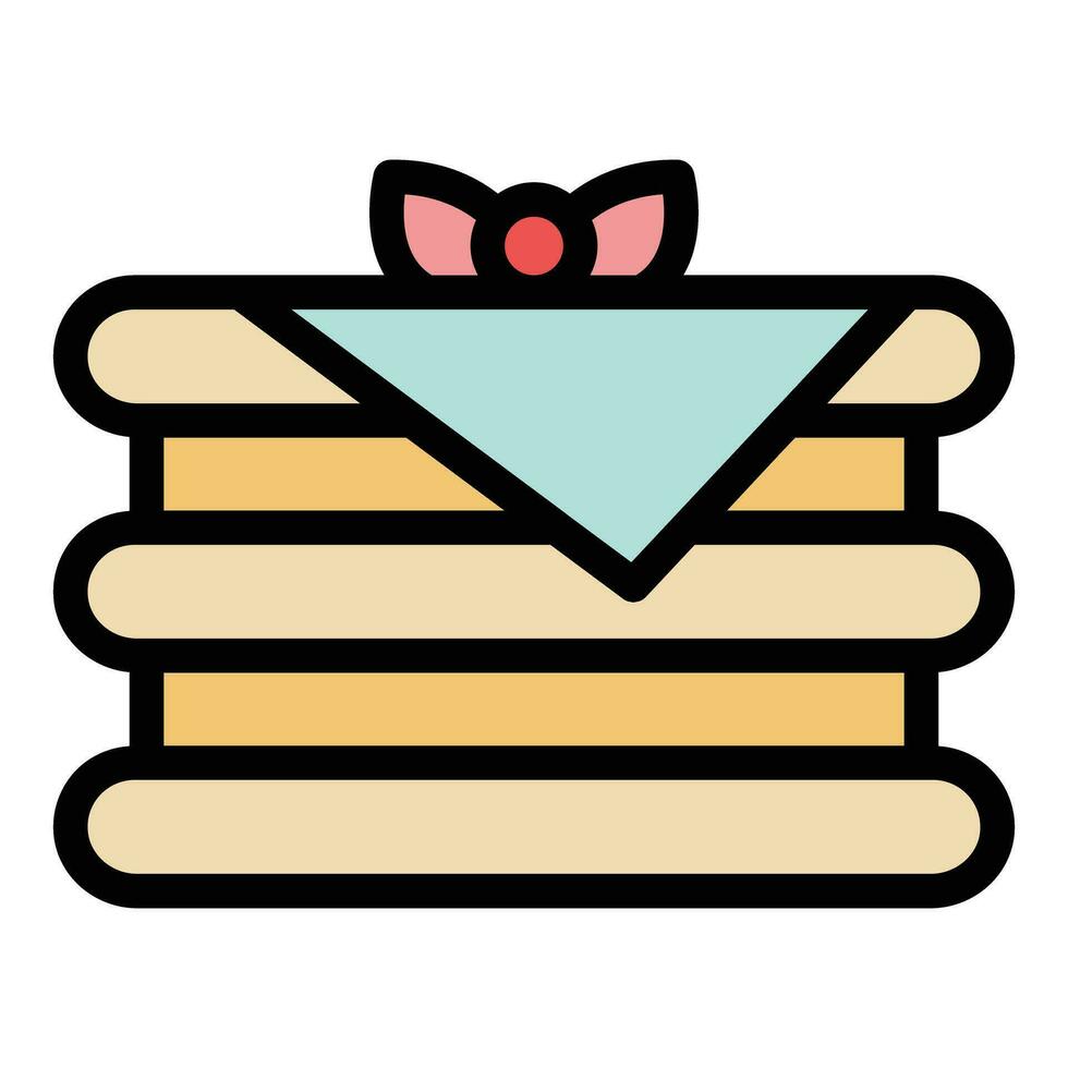 Recipe lasagna icon vector flat