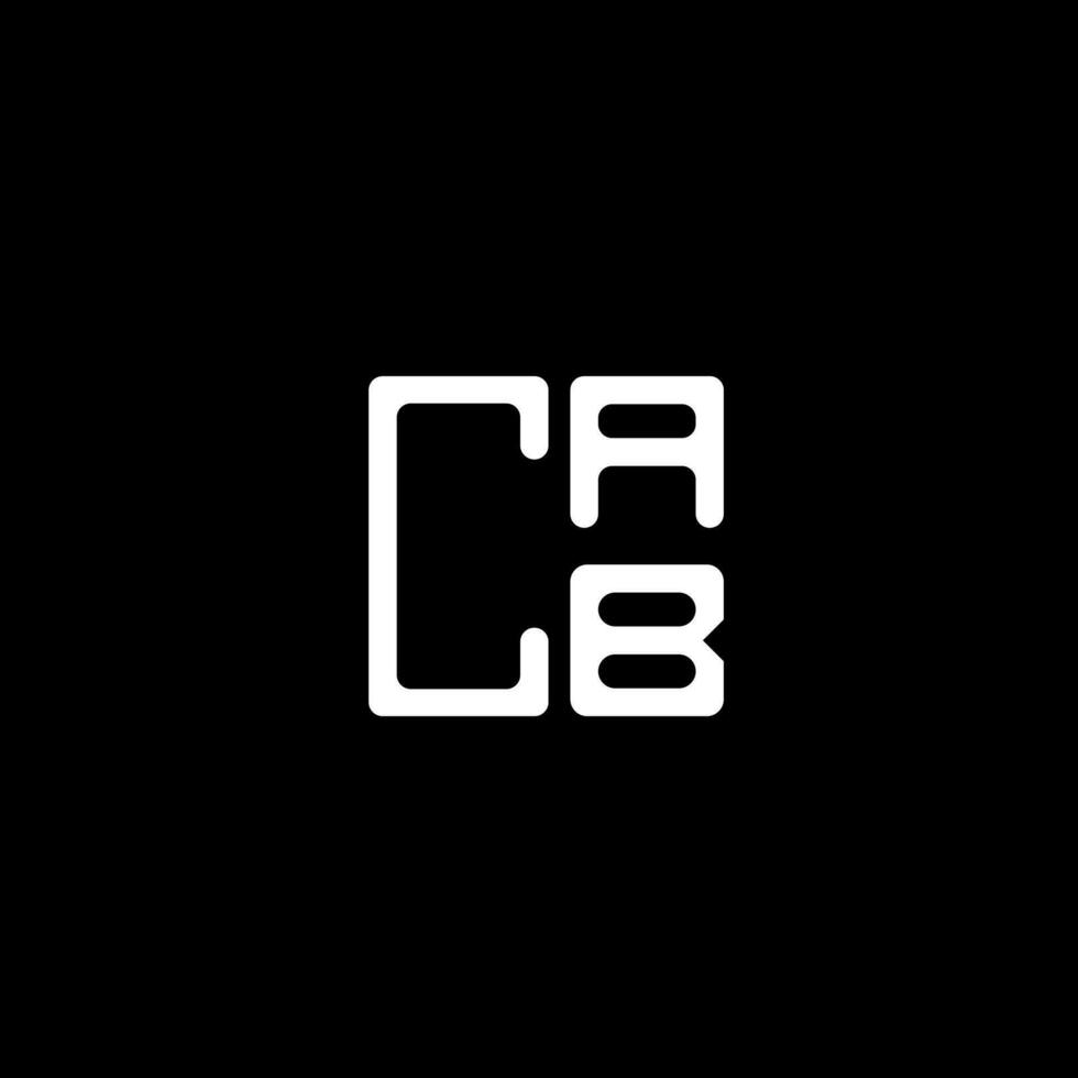 CAB letter logo creative design with vector graphic, CAB simple and modern logo. CAB luxurious alphabet design