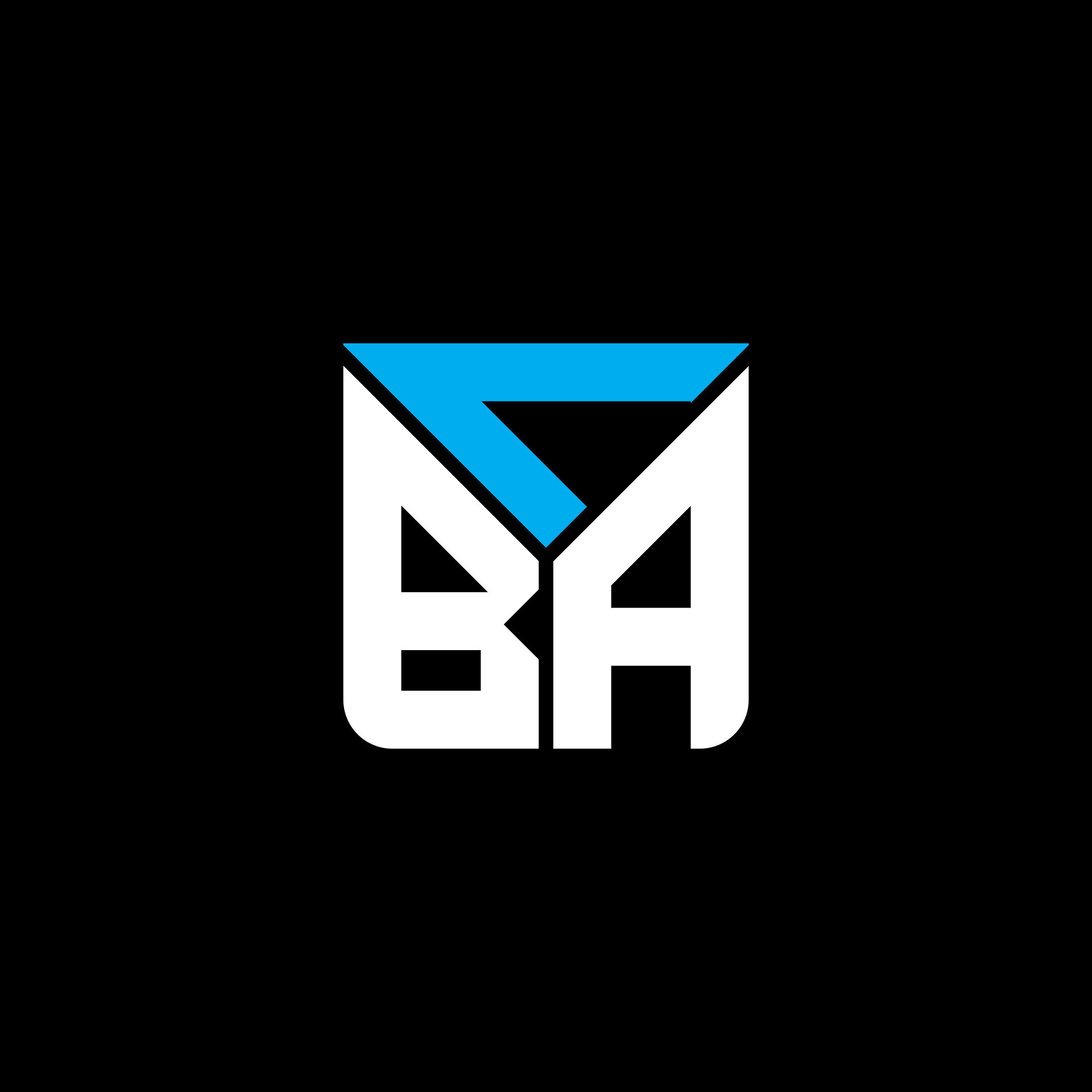 CBA letter logo creative design with vector graphic, CBA simple and