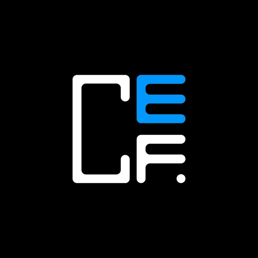 cef letra logo creativo diseño con vector gráfico, cef sencillo y moderno logo. cef lujoso alfabeto diseño