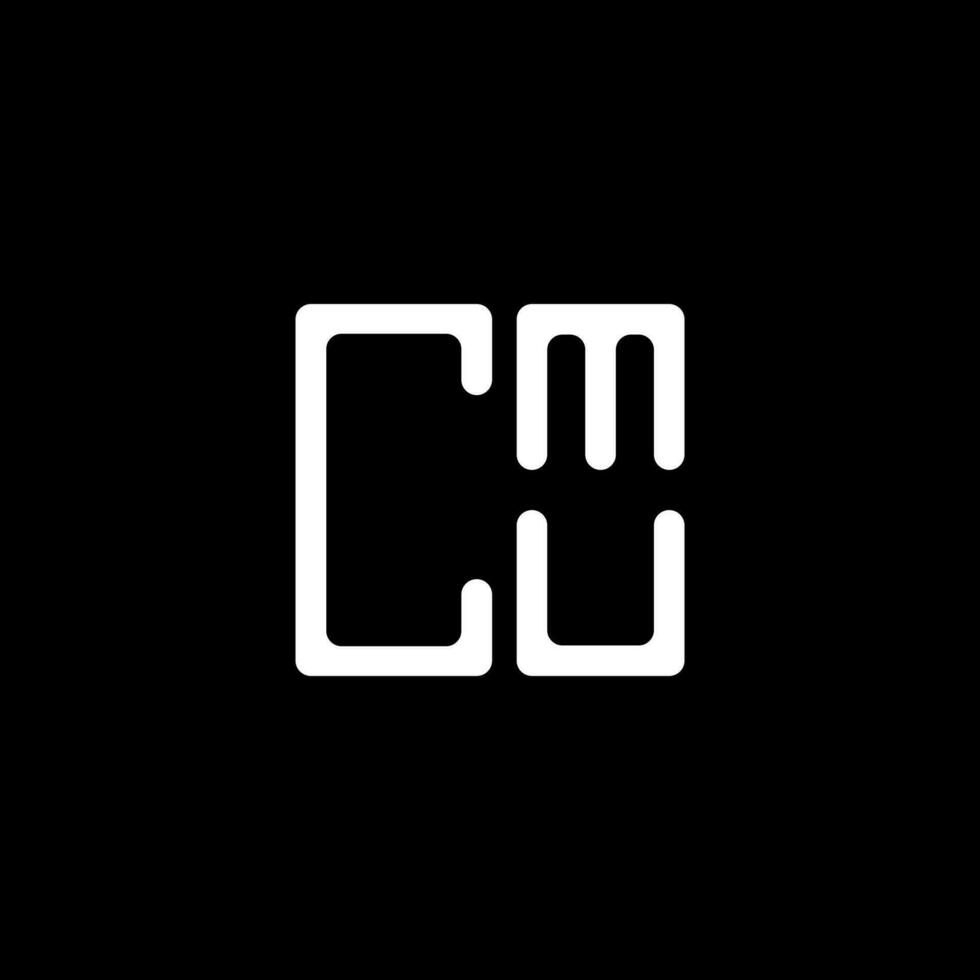 CMU letter logo creative design with vector graphic, CMU simple and modern logo. CMU luxurious alphabet design