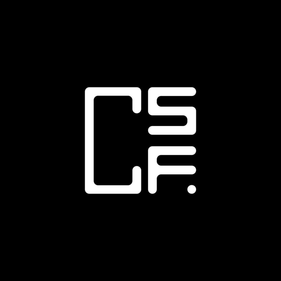 csf letra logo creativo diseño con vector gráfico, csf sencillo y moderno logo. csf lujoso alfabeto diseño