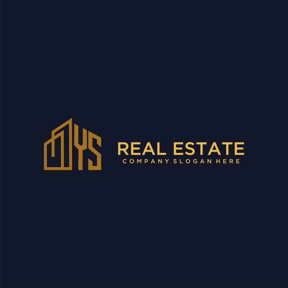 YS initial monogram logo for real estate with building style 25510724