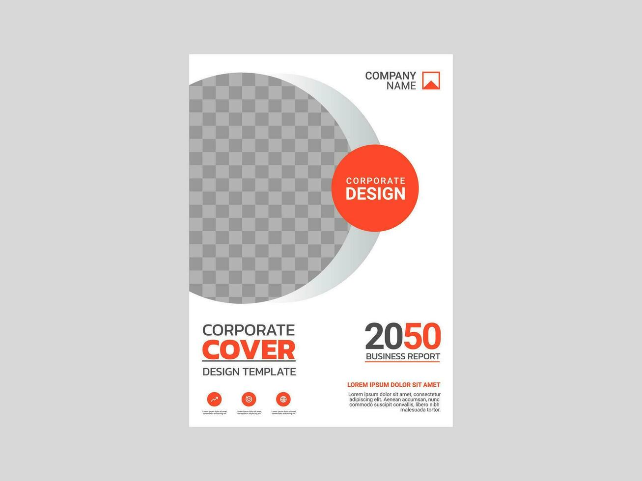 diseño de portada de libro corporativo creativo vector