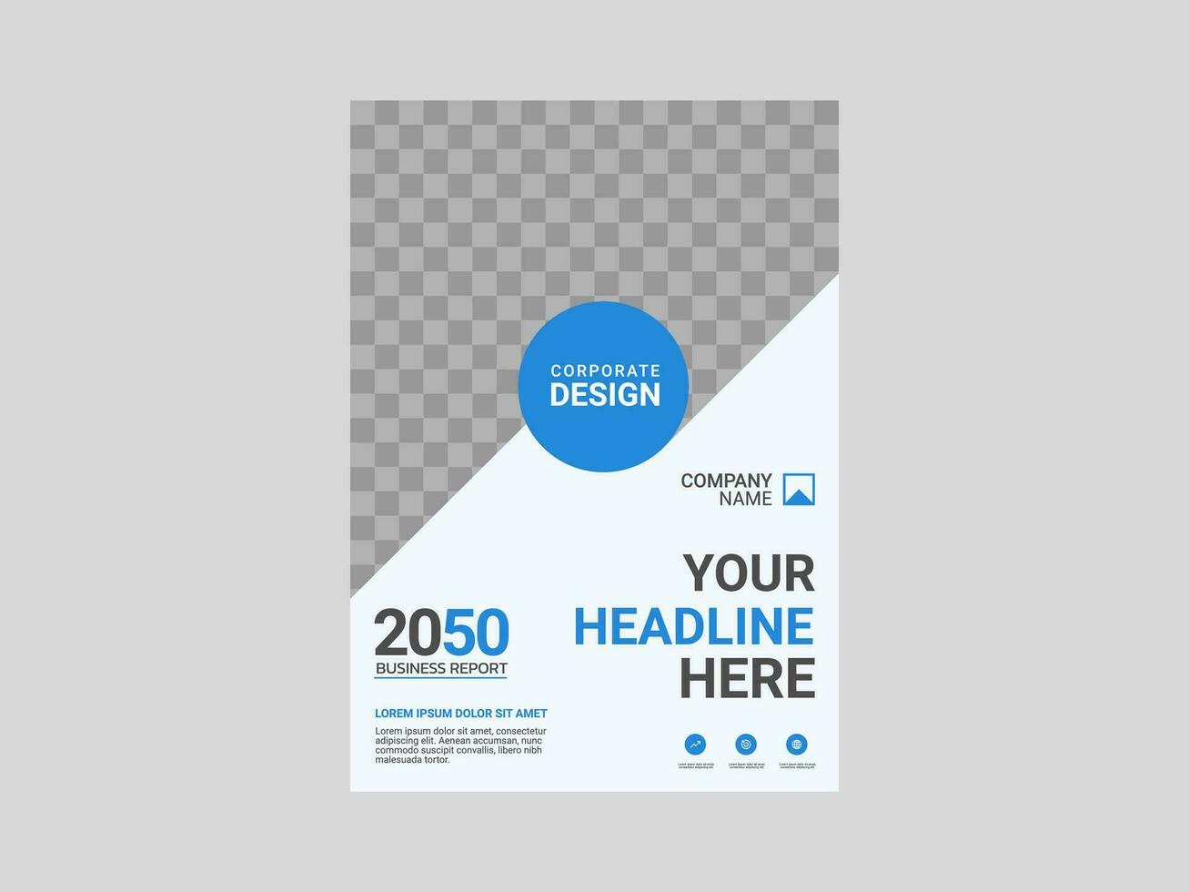 Creative corporate book cover design vector