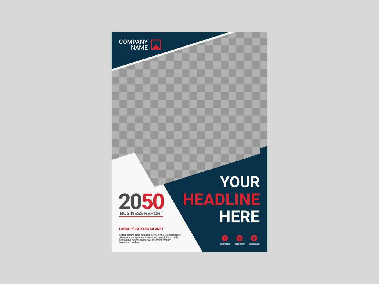 Creative corporate book cover design vector