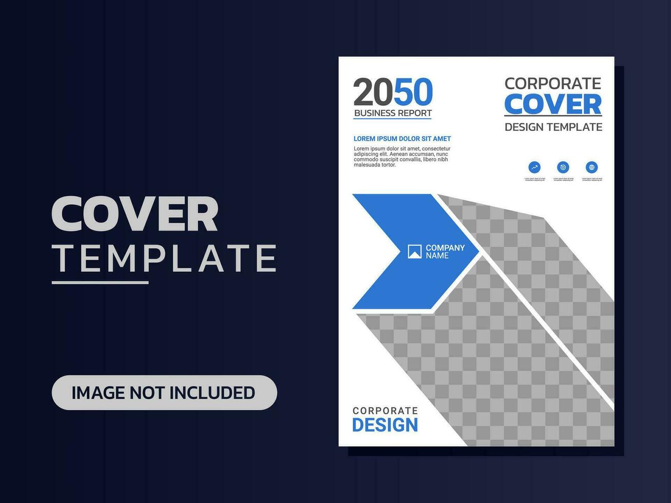 Creative corporate book cover design vector