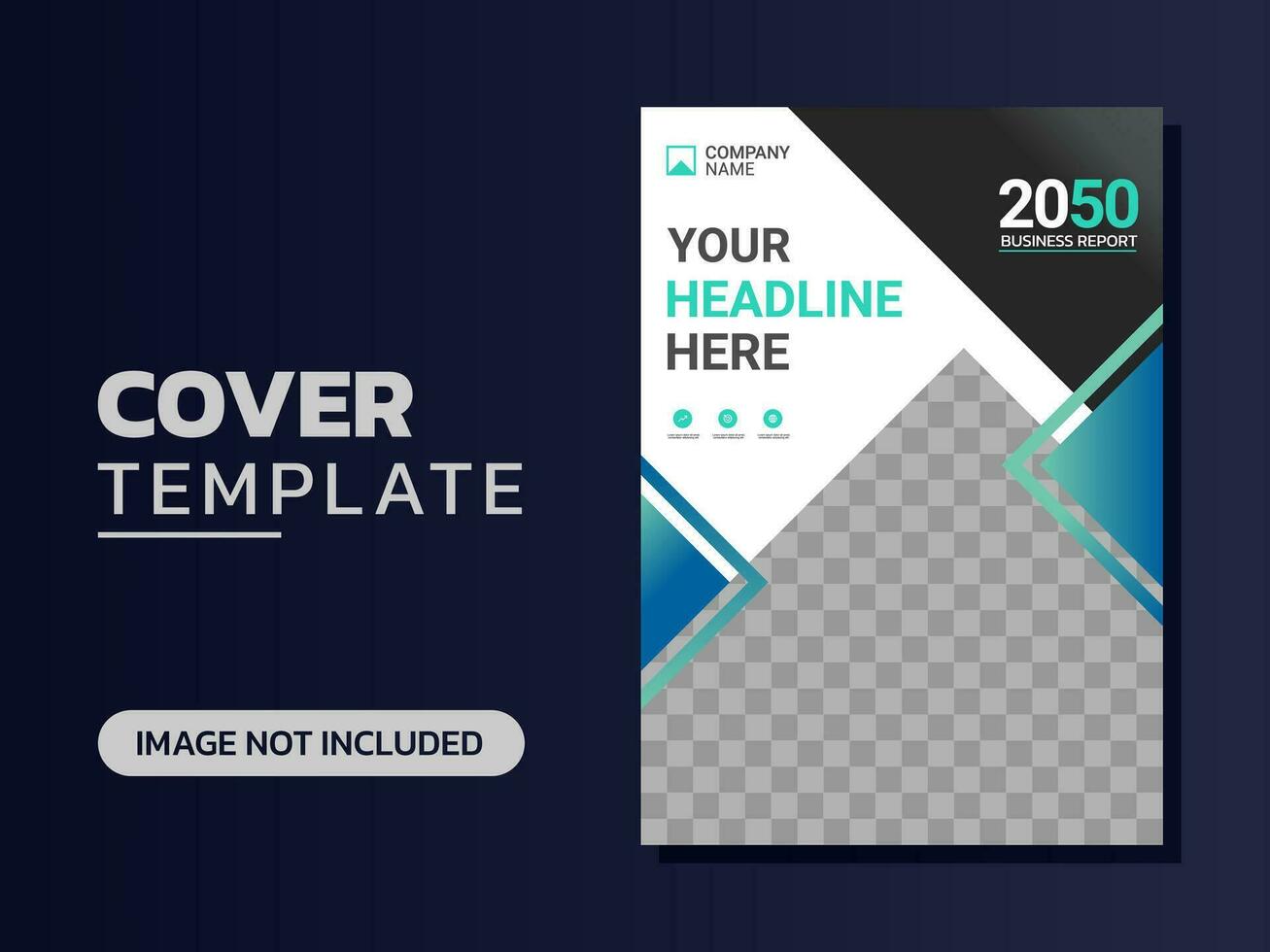 Creative corporate book cover design vector