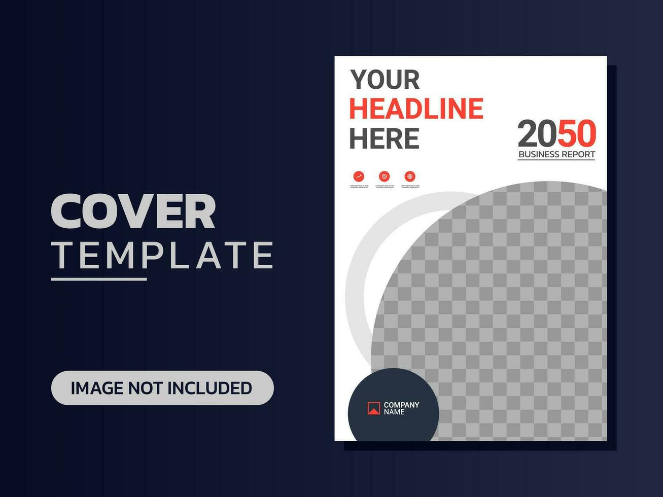 Creative corporate book cover design vector