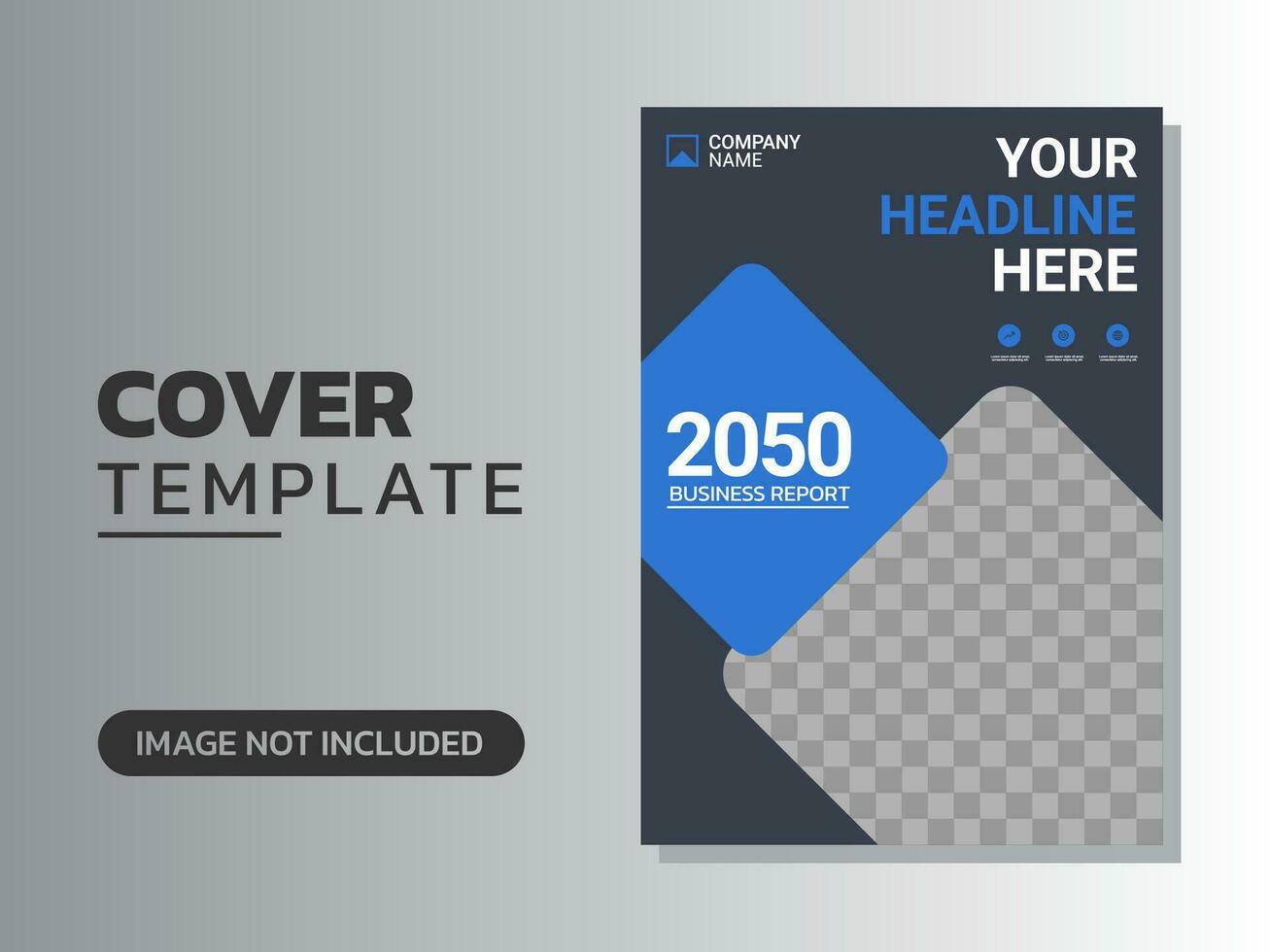 Creative corporate book cover design vector