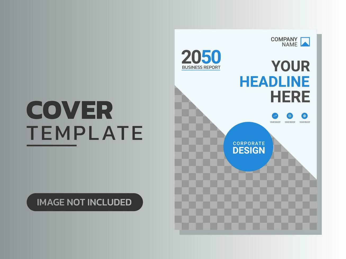 Creative corporate book cover design vector