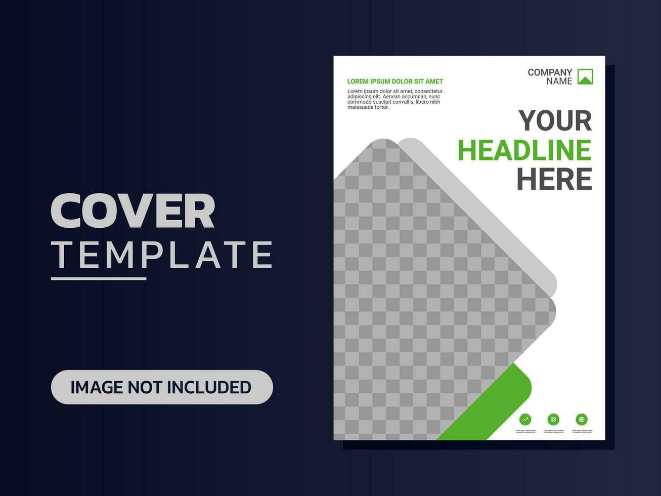 Creative corporate book cover design vector