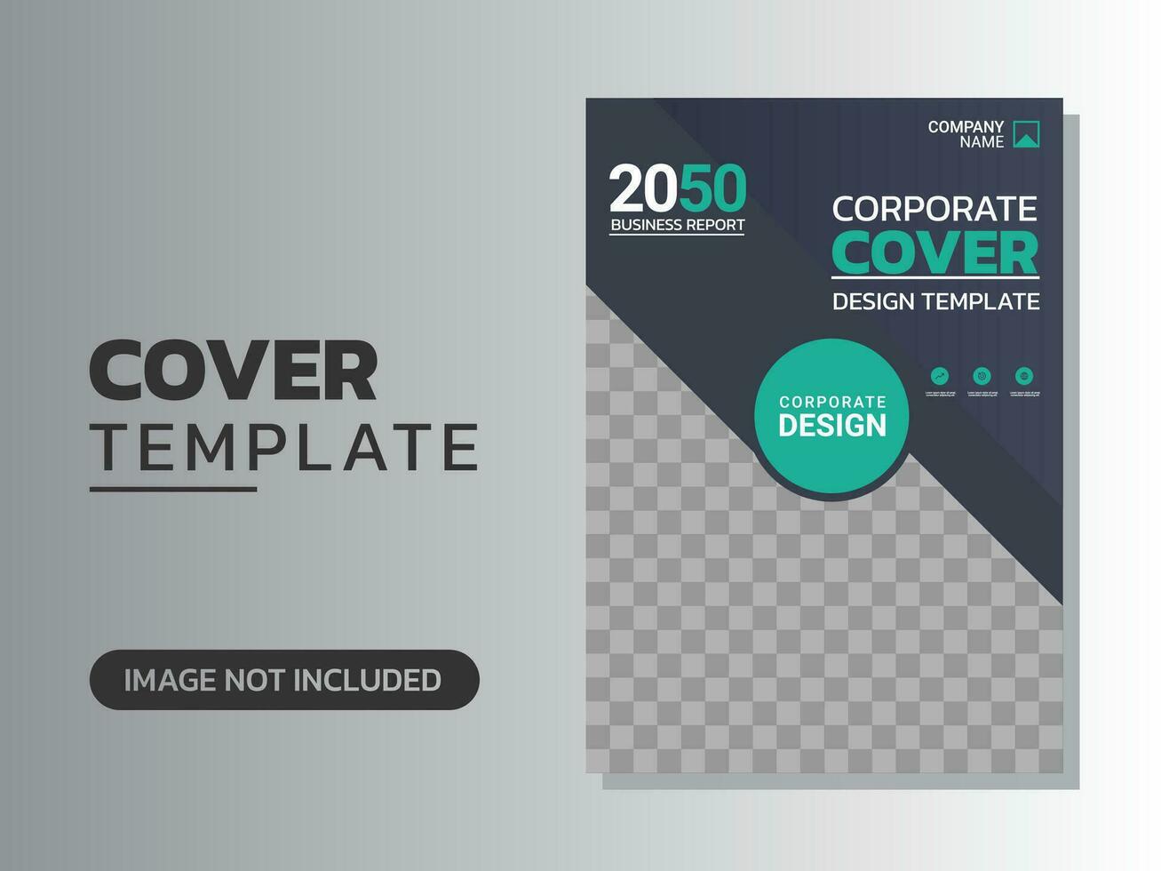 Creative corporate book cover design vector