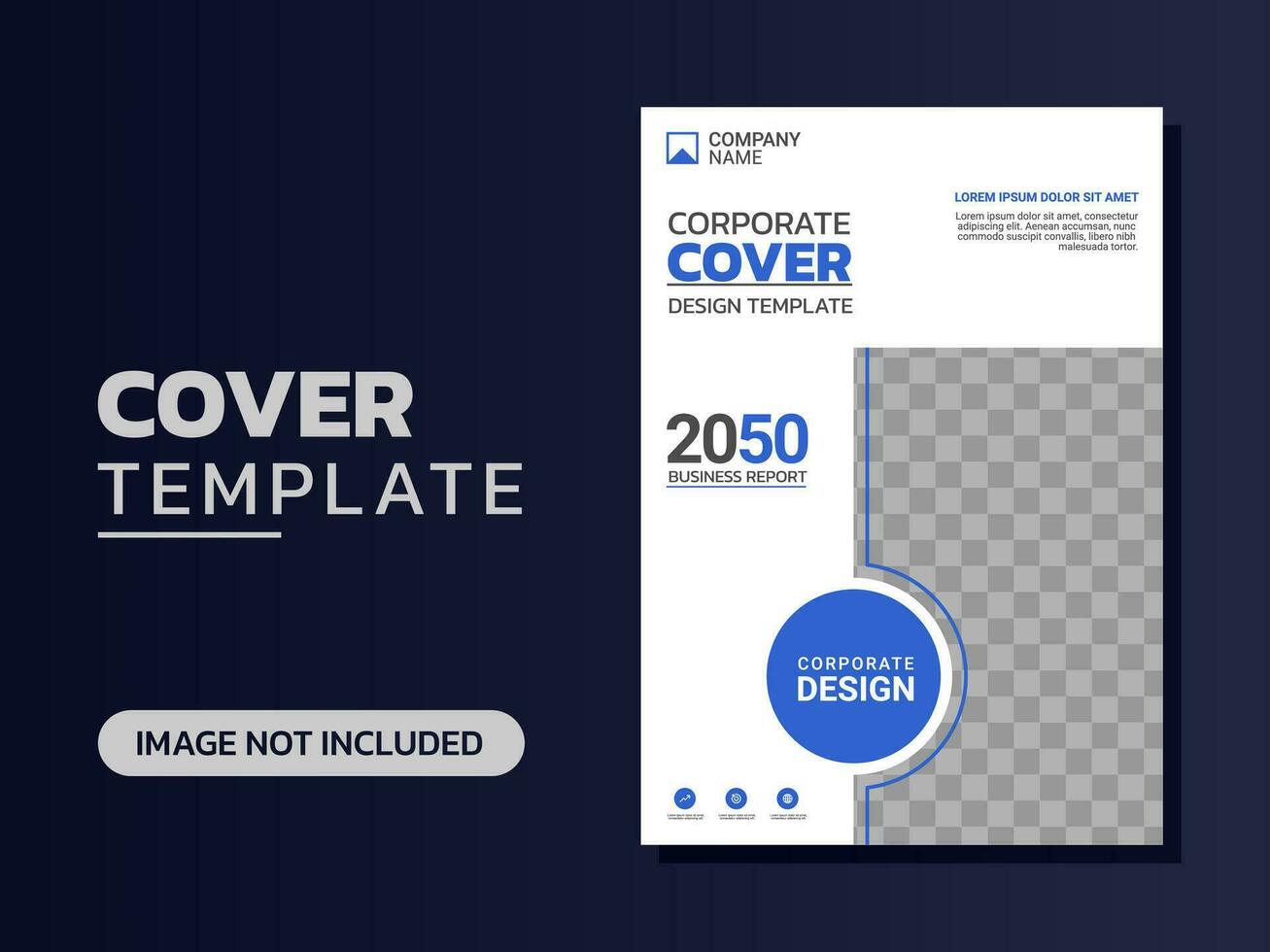 Creative corporate book cover design vector
