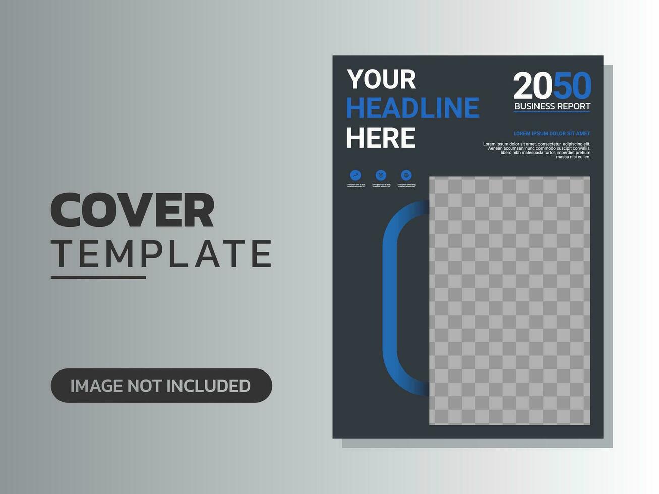 Creative corporate book cover design vector