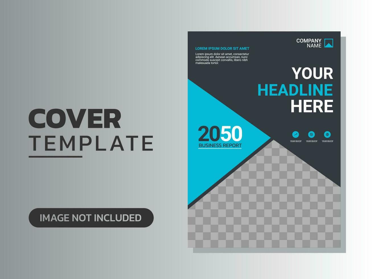 Creative corporate book cover design vector