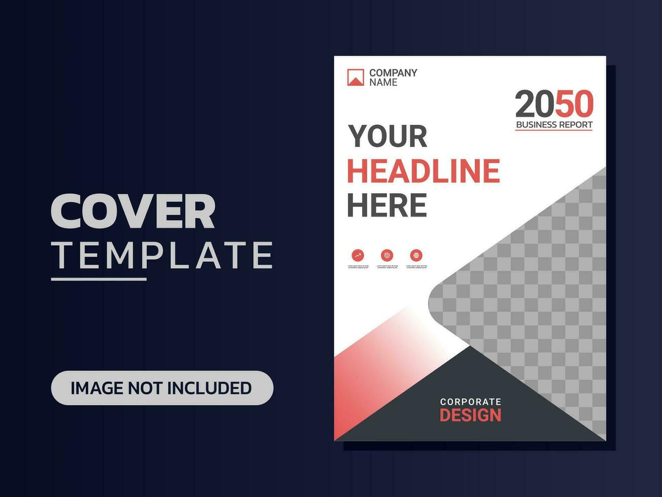 Creative corporate book cover design vector