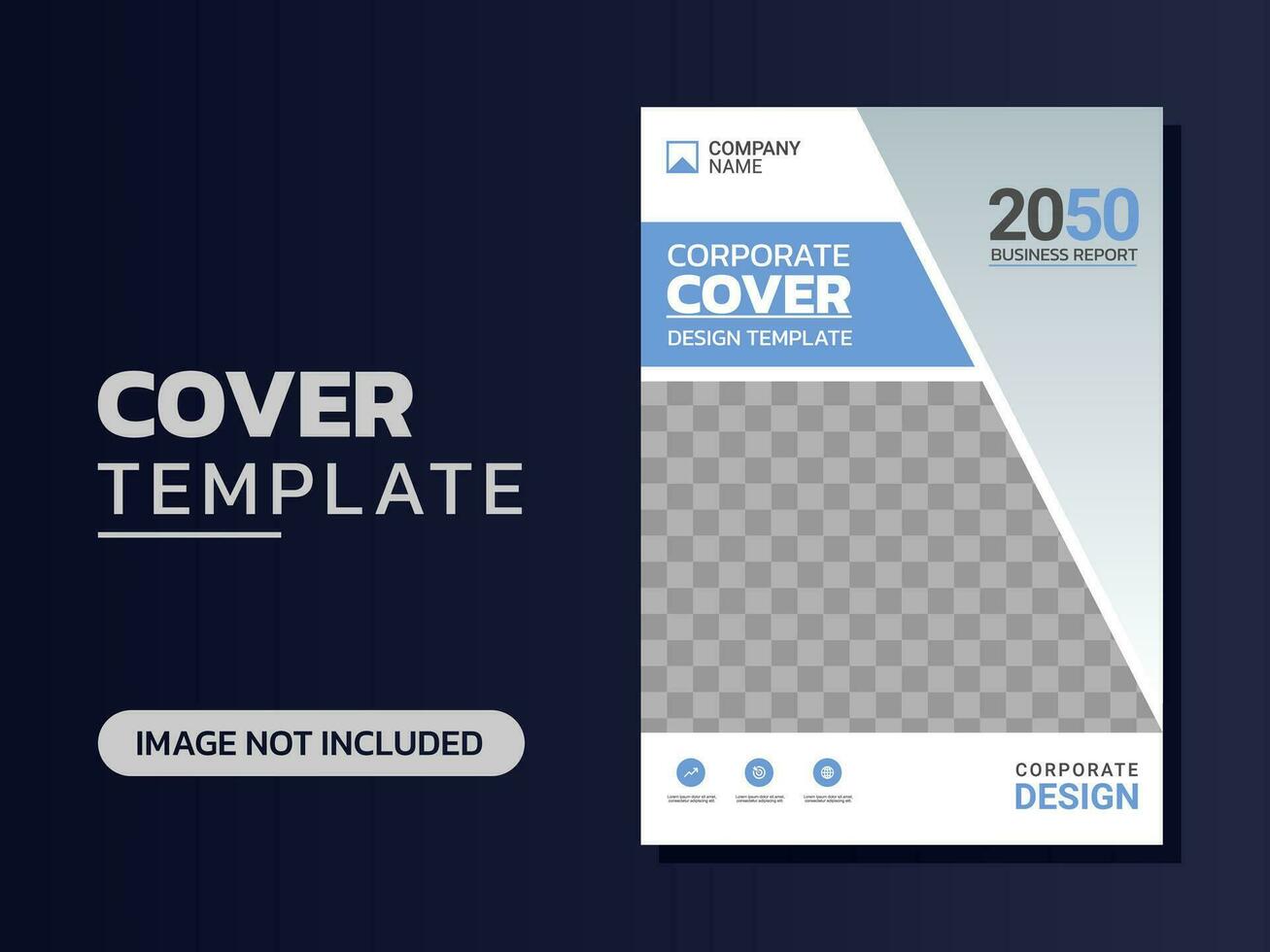 Creative corporate book cover design vector