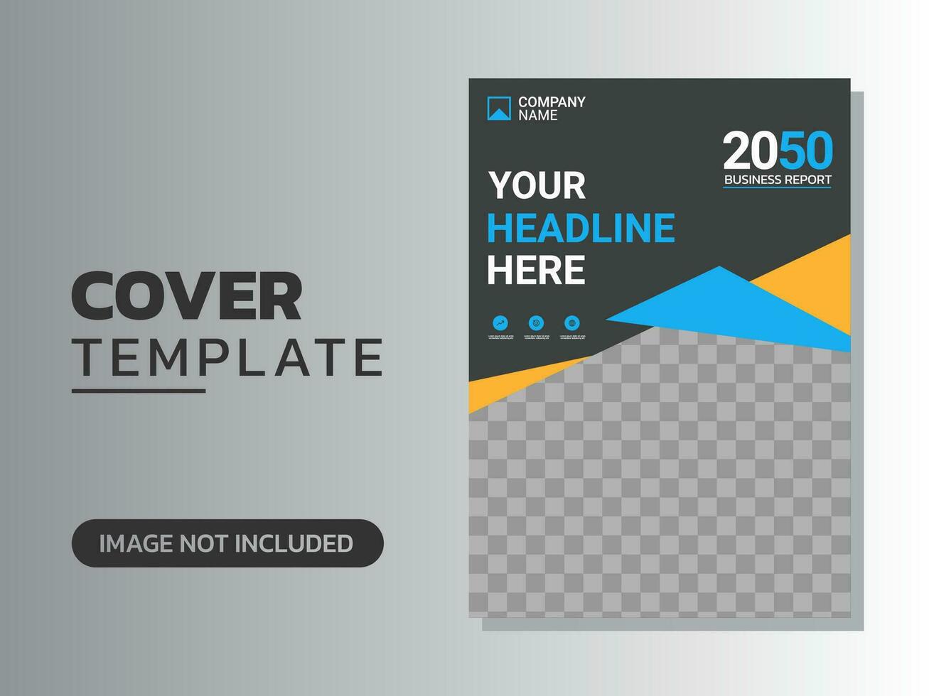 Creative corporate book cover design vector