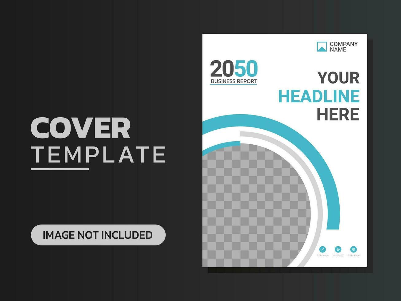 Creative corporate book cover design vector