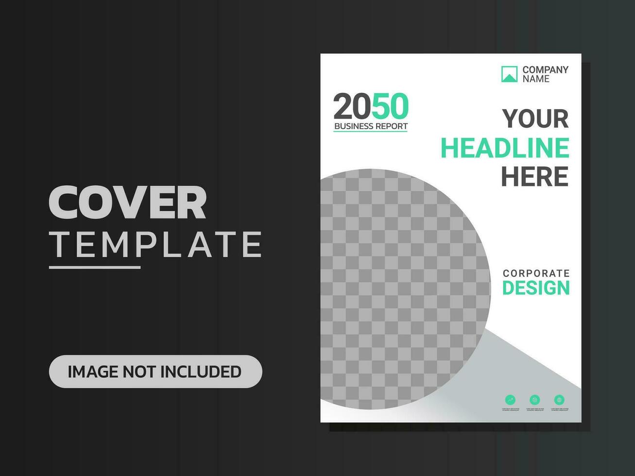 Creative corporate book cover design vector