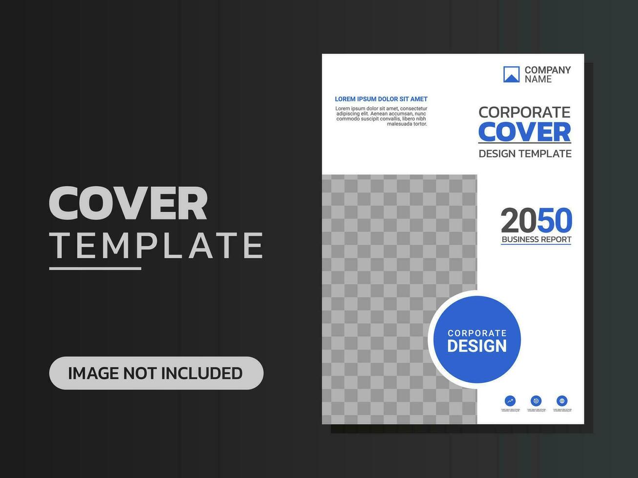 Creative corporate book cover design vector