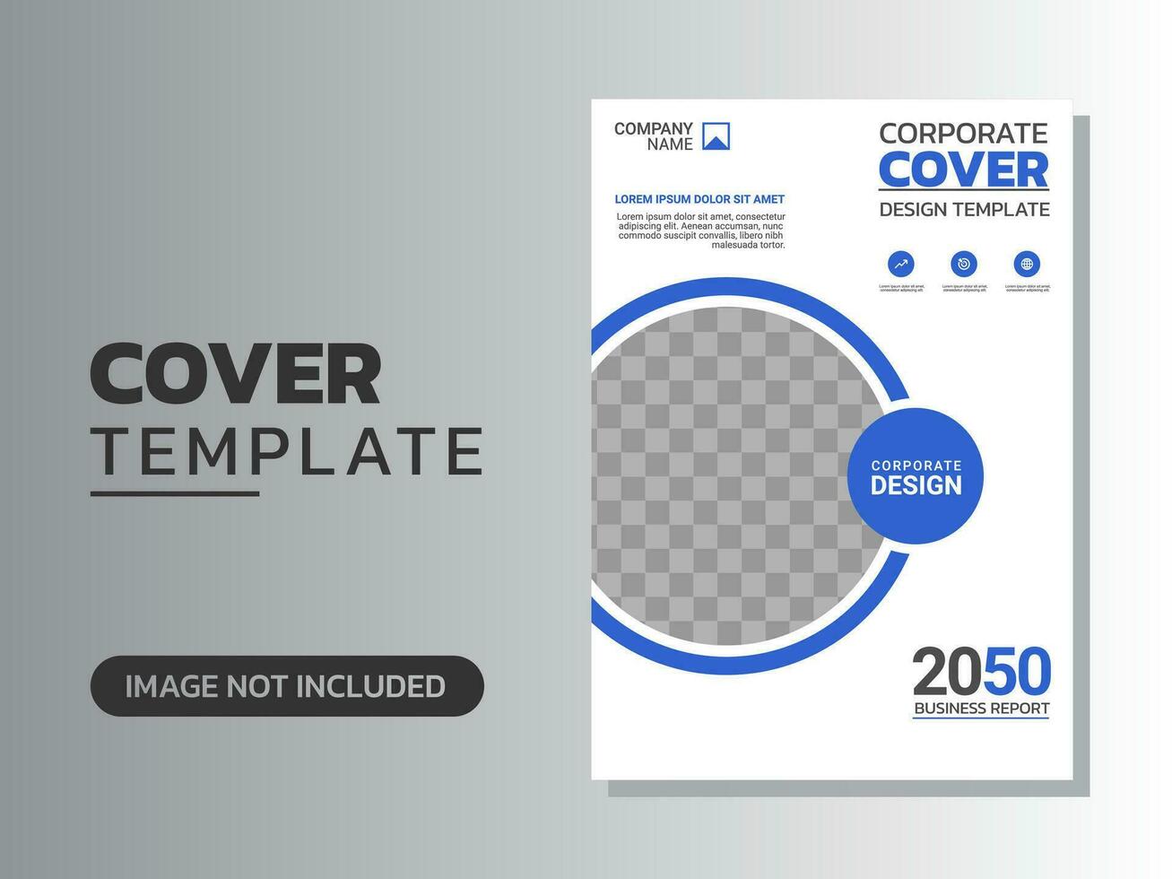Creative corporate book cover design vector