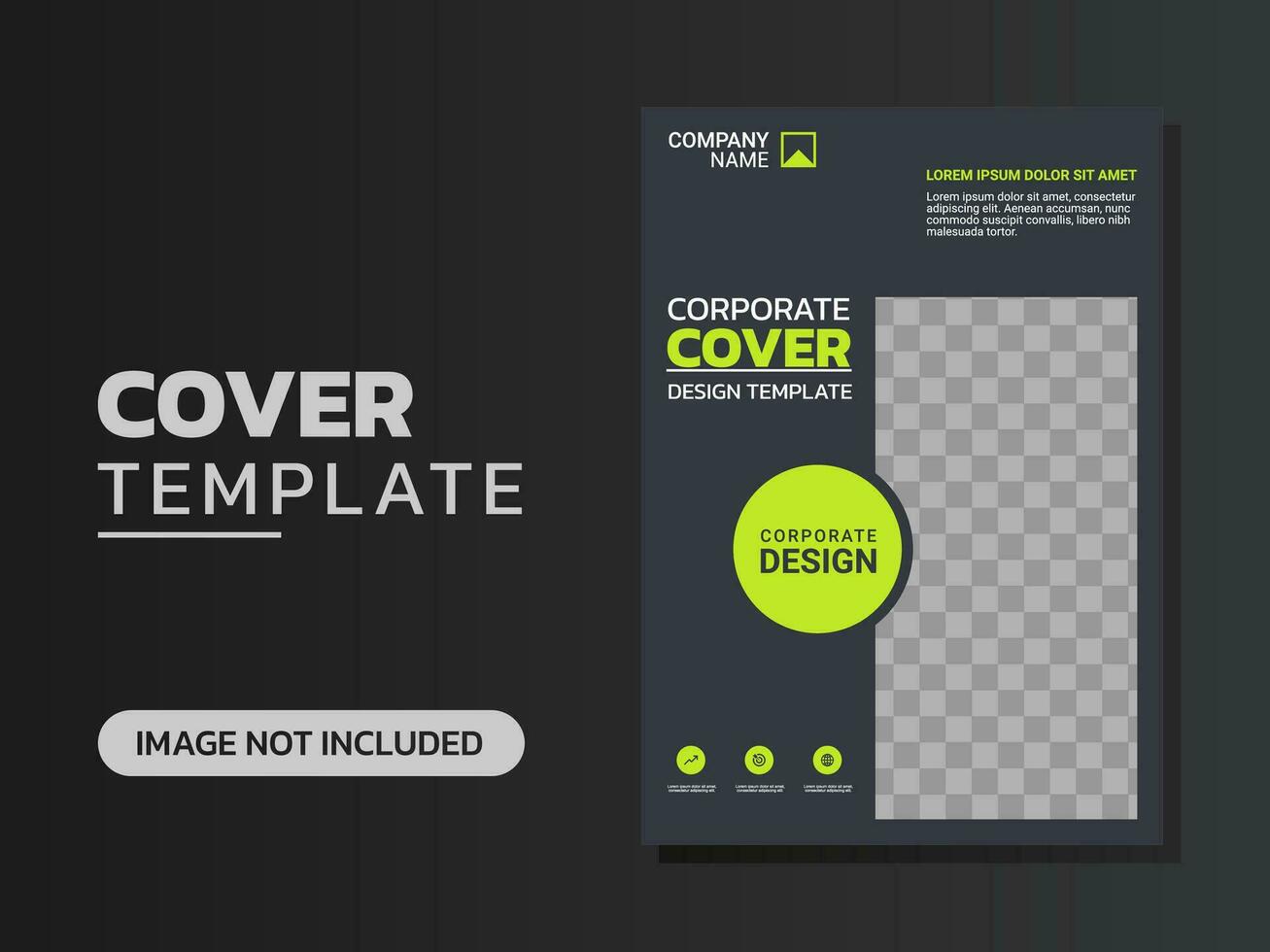 Creative corporate book cover design vector