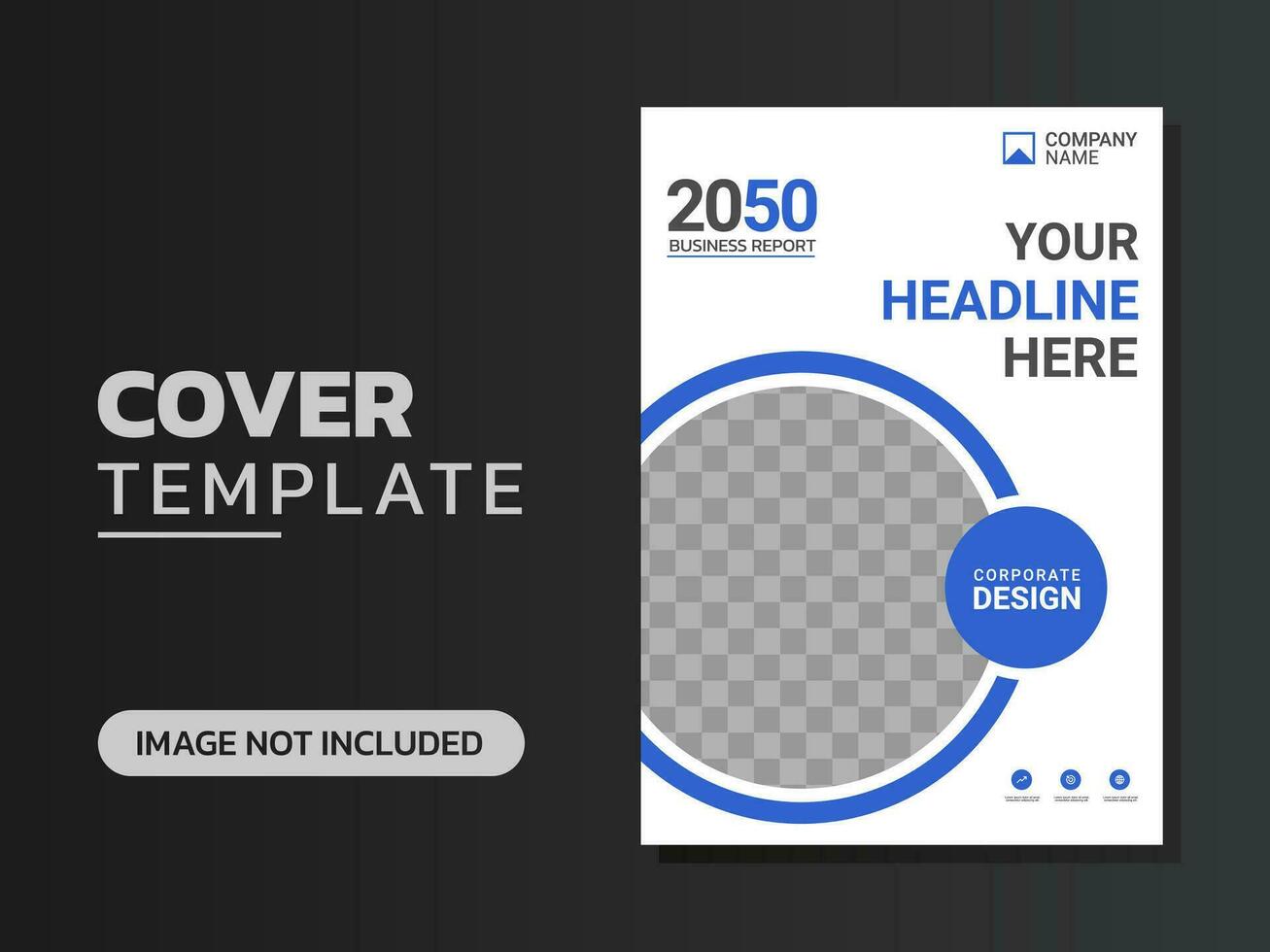 Creative corporate book cover design vector
