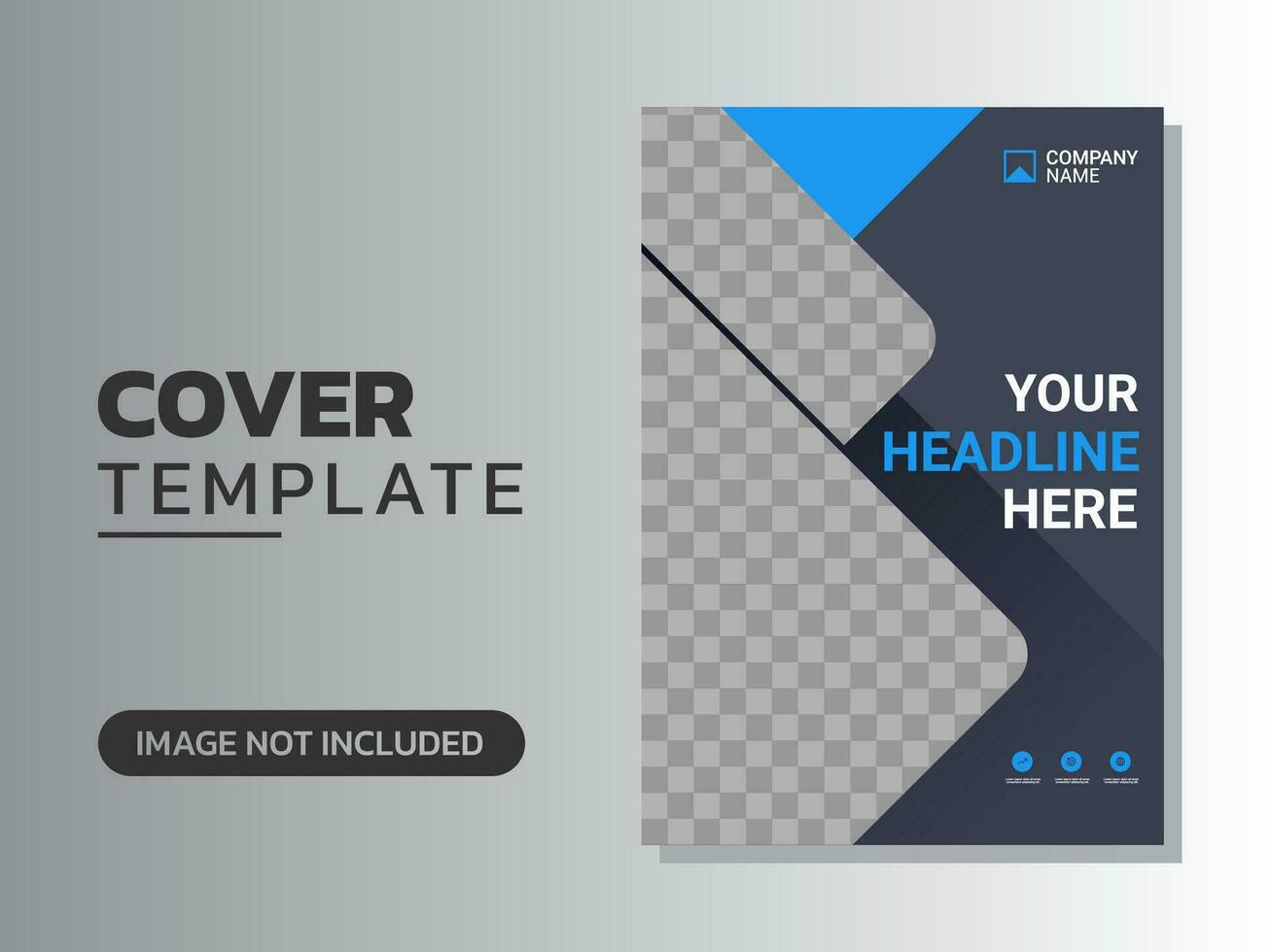 Creative corporate book cover design vector