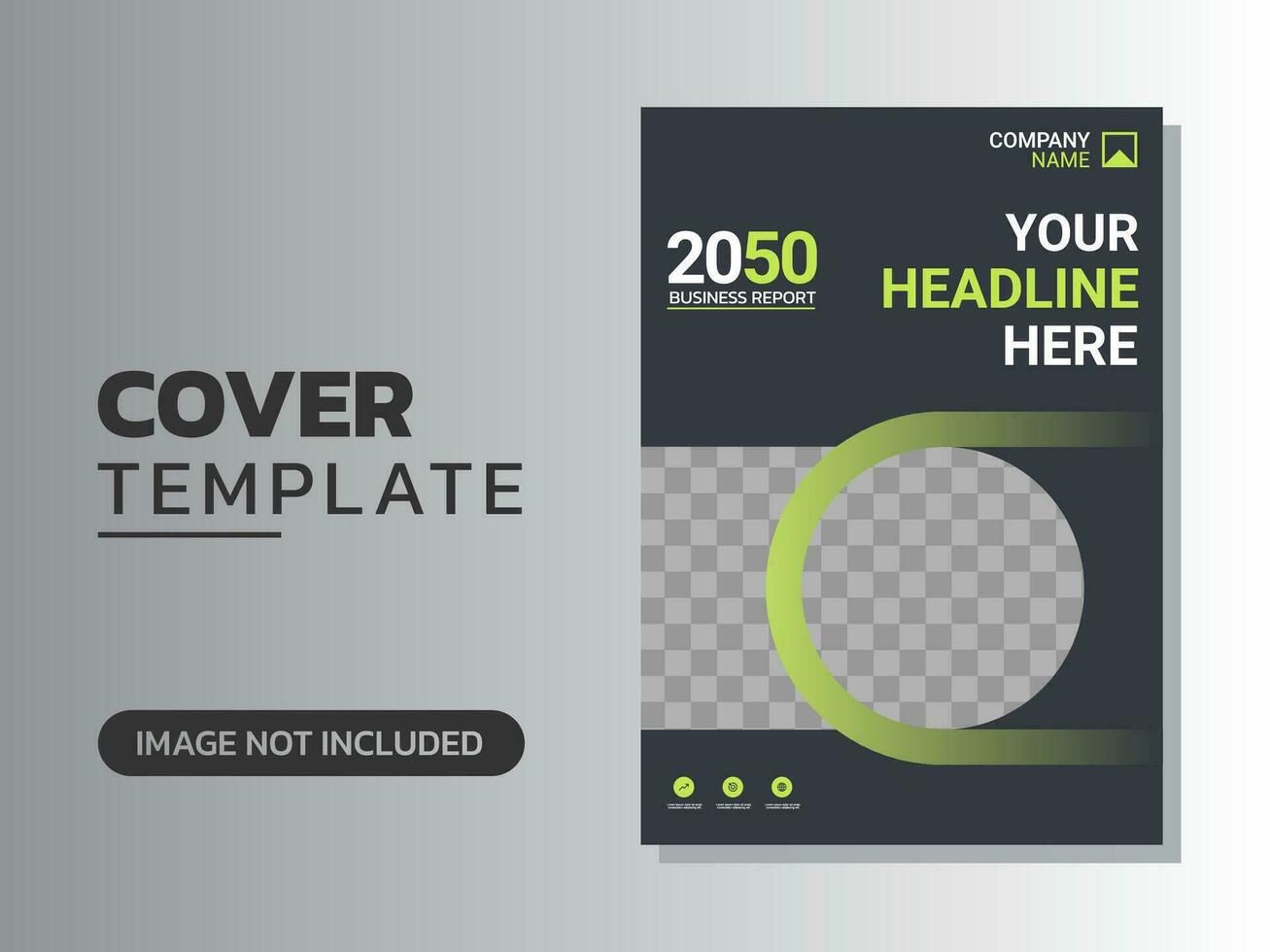 Creative corporate book cover design vector