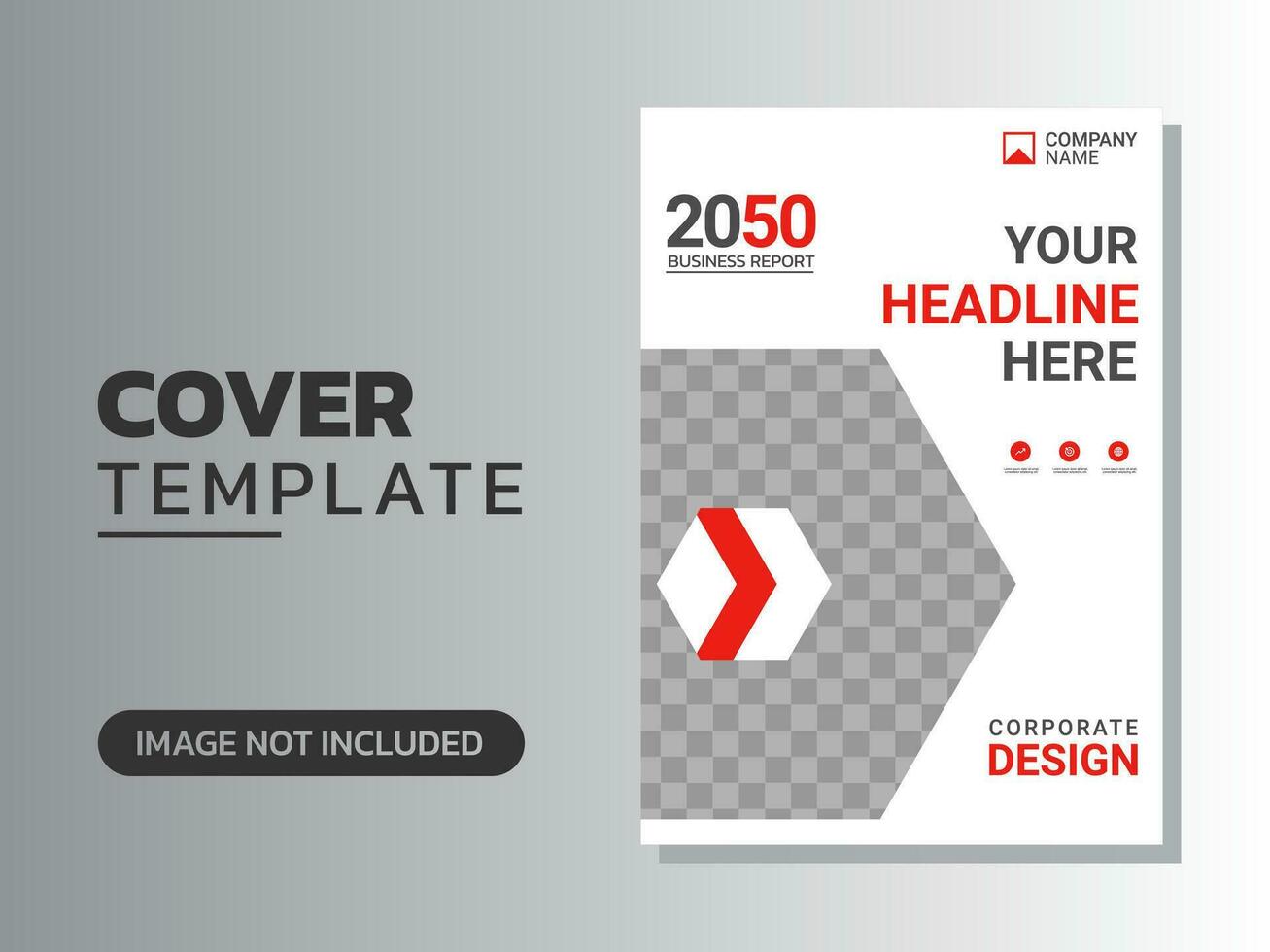 Creative corporate book cover design vector