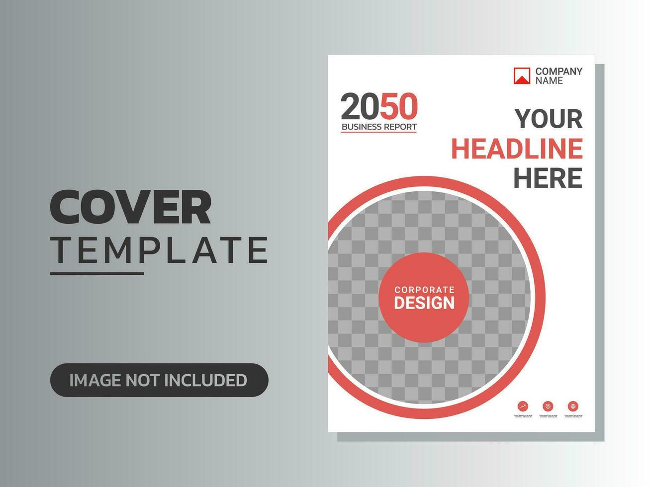 Creative corporate book cover design vector