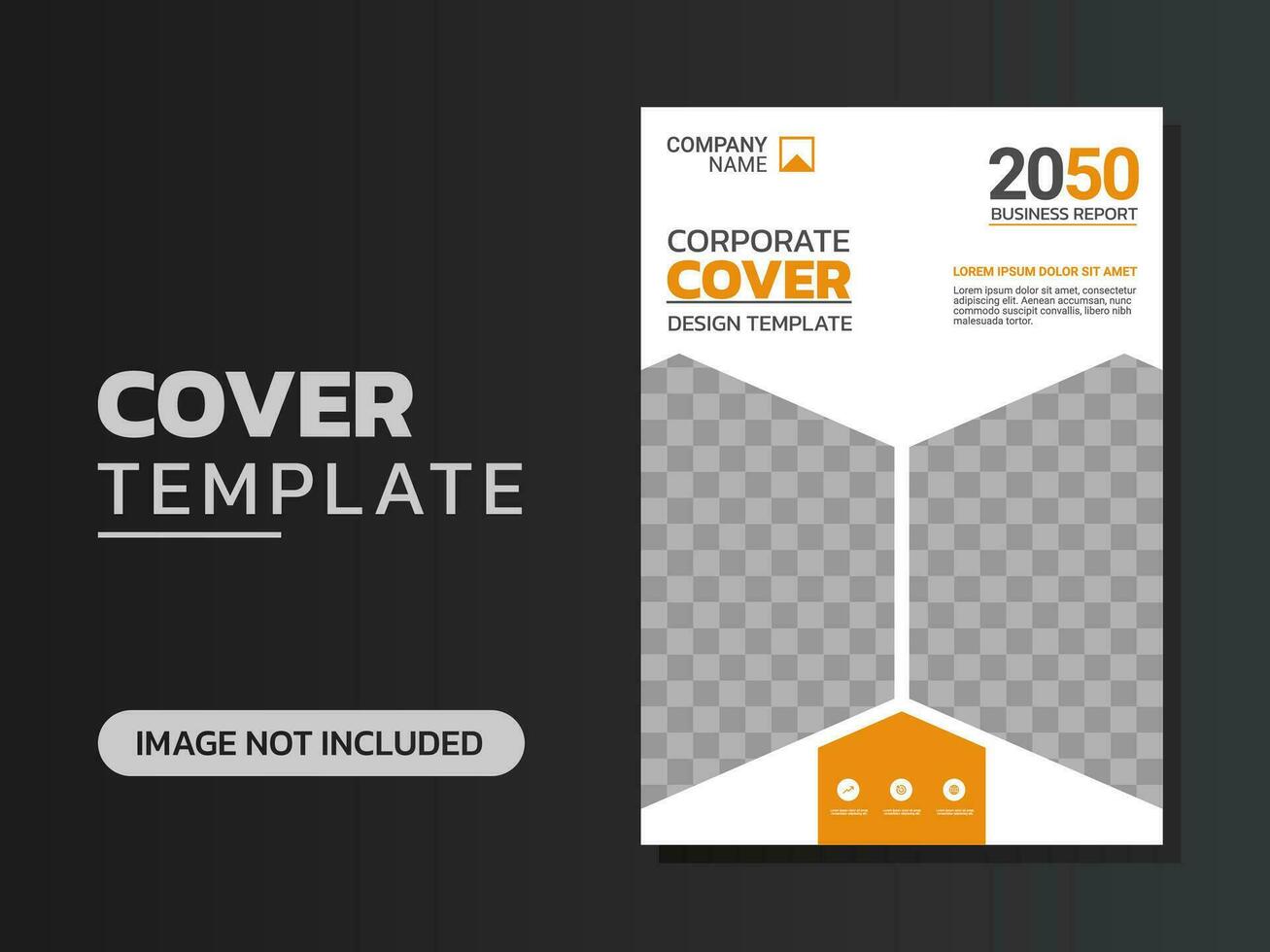 Creative corporate book cover design vector