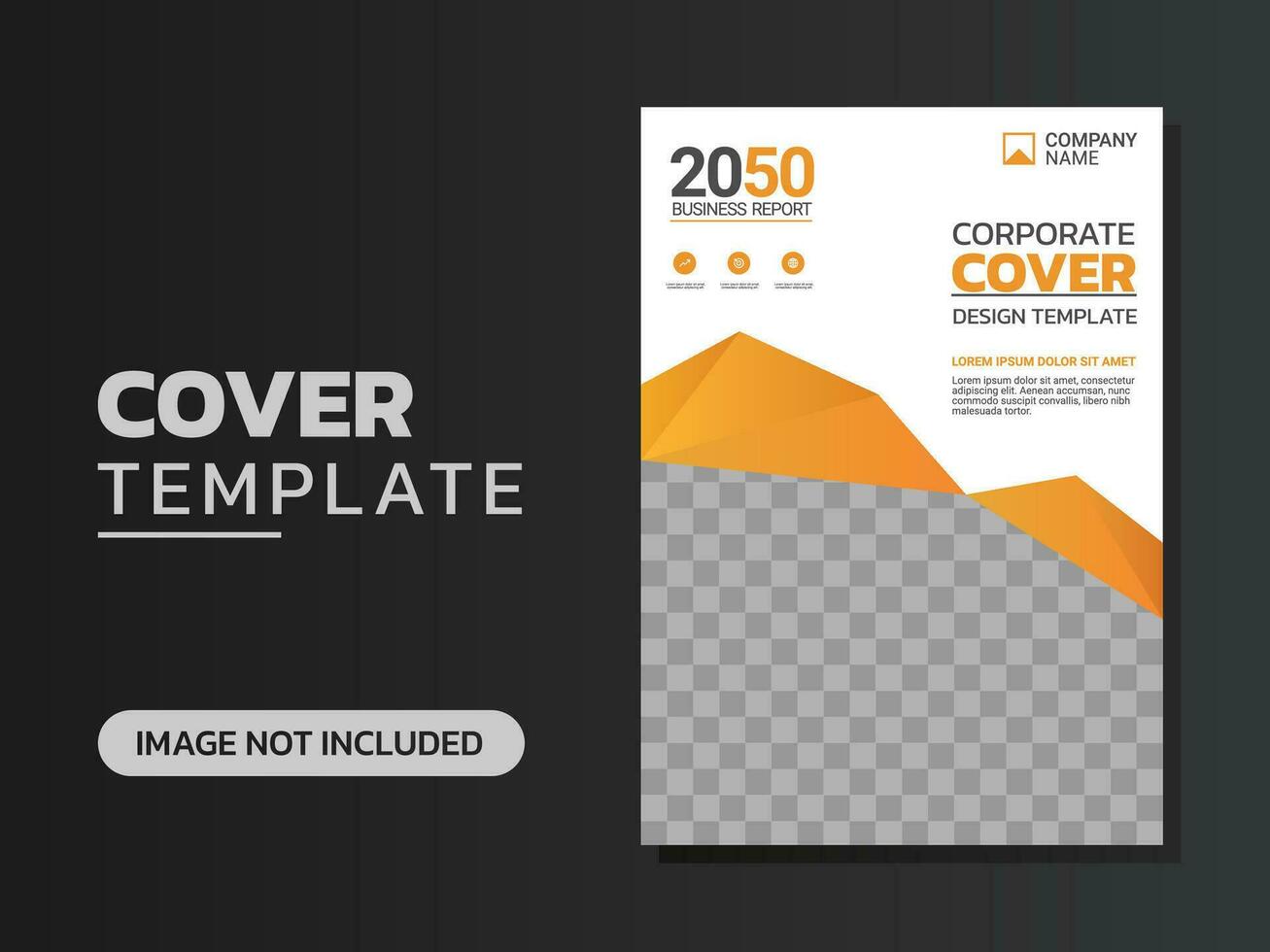 Creative corporate book cover design vector