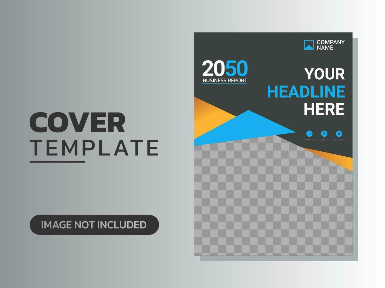 Creative corporate book cover design vector