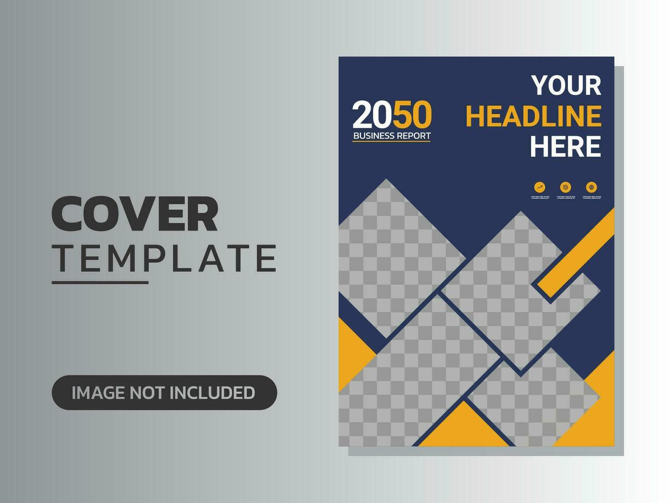 Creative corporate book cover design vector