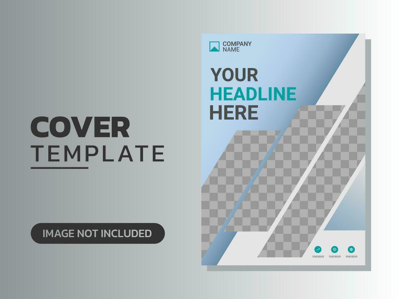 Creative corporate book cover design vector