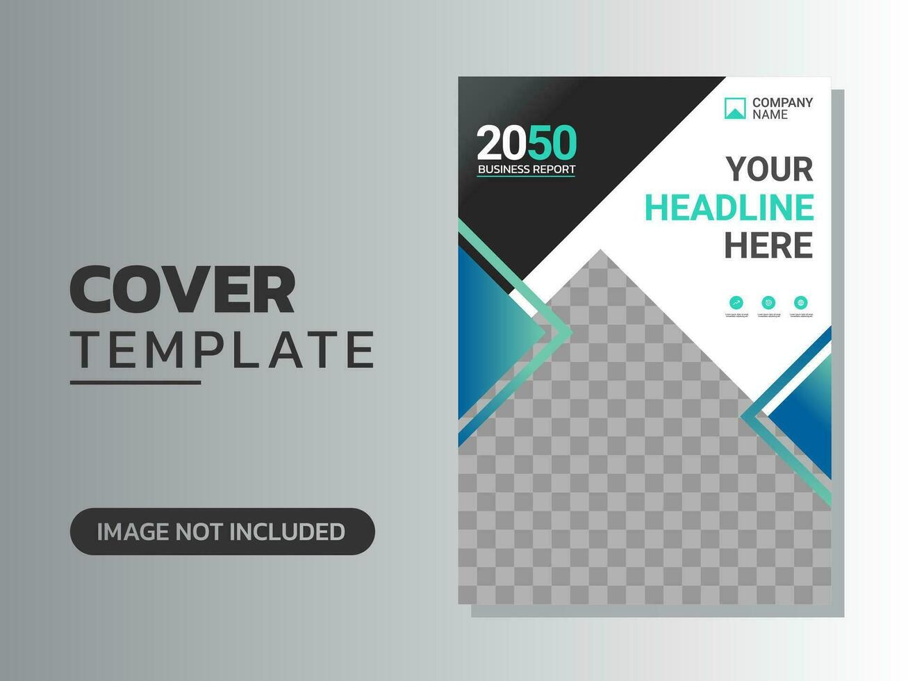 Creative corporate book cover design vector