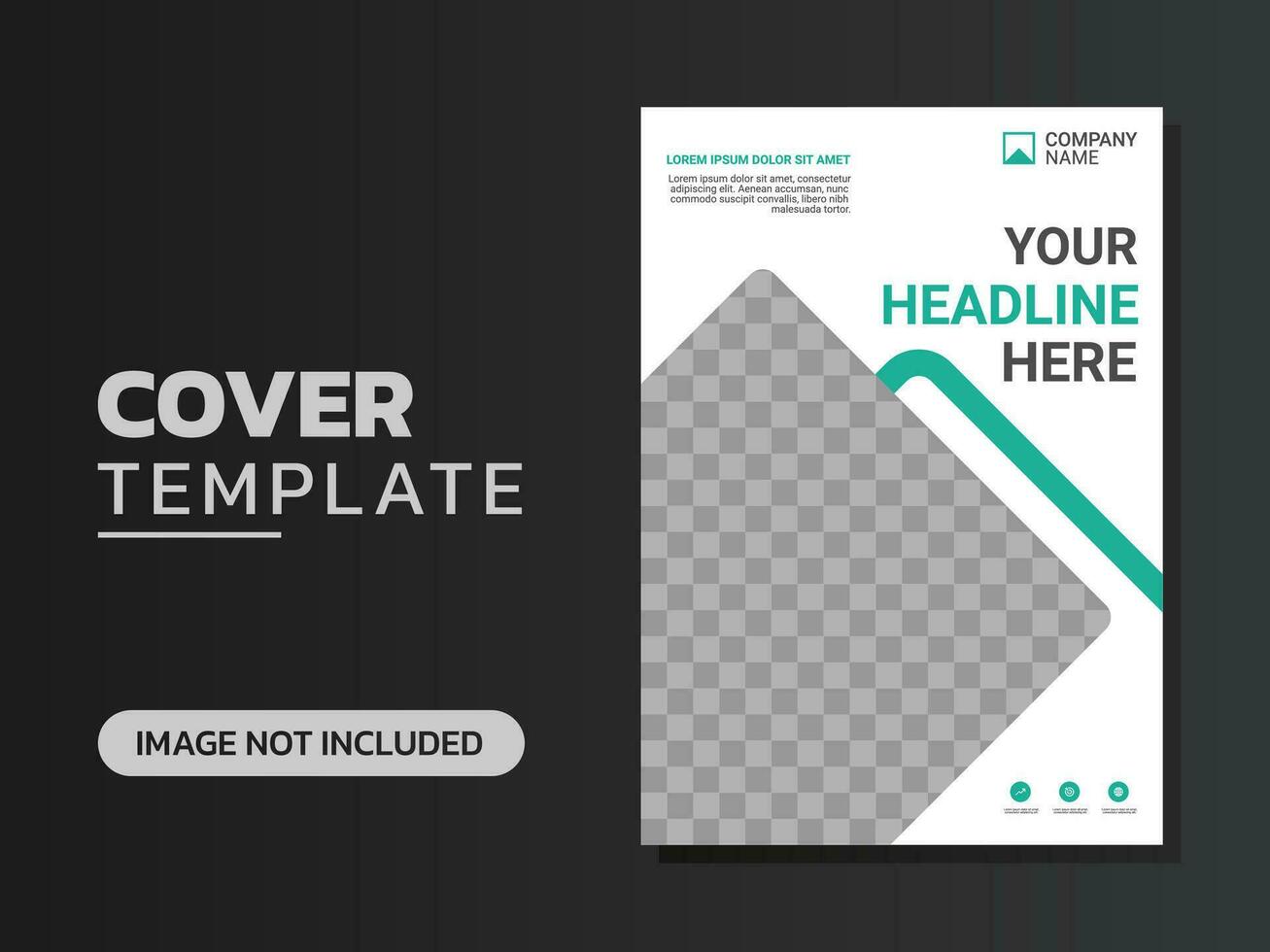 Creative corporate book cover design vector