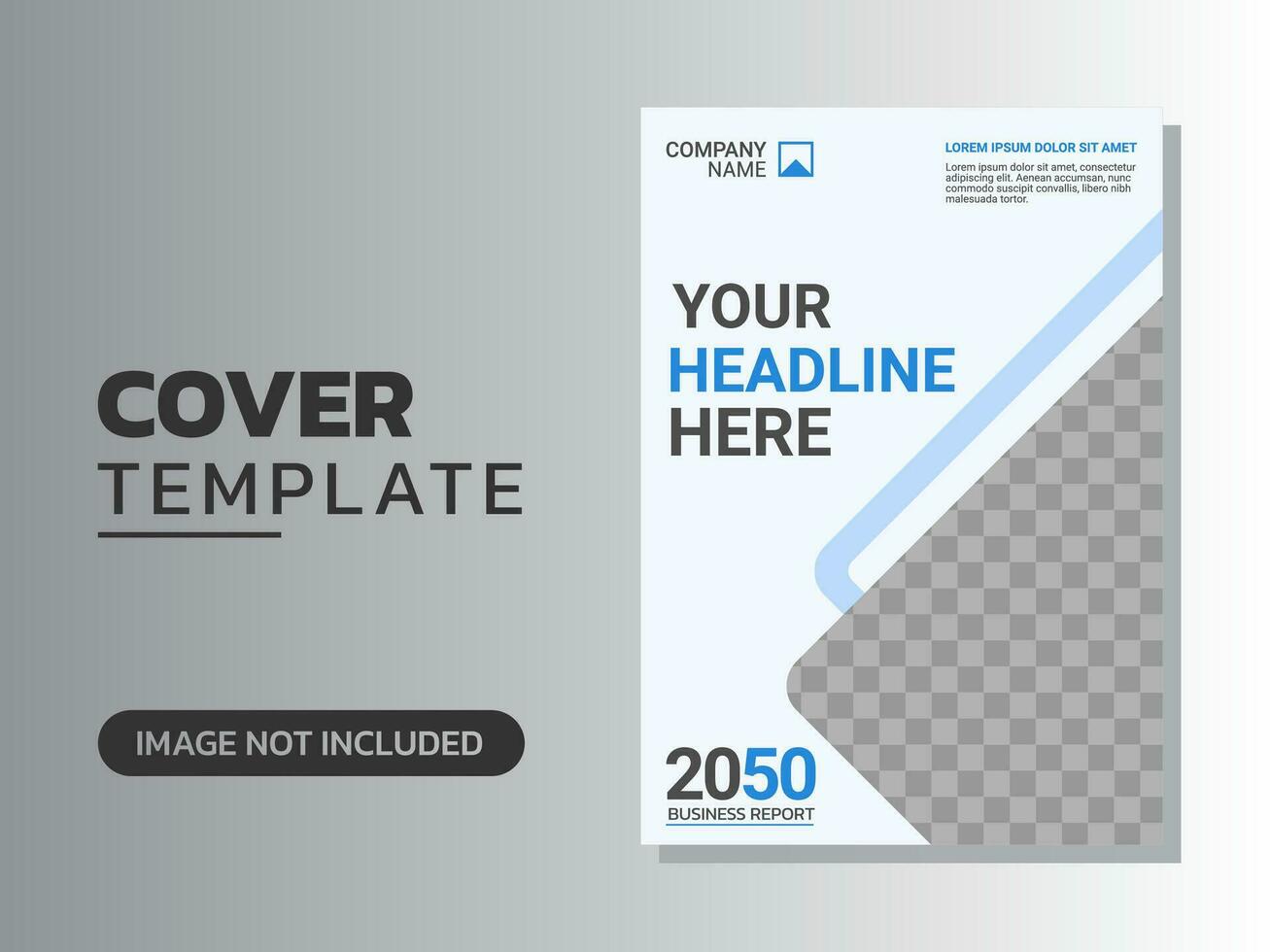 Creative corporate book cover design vector