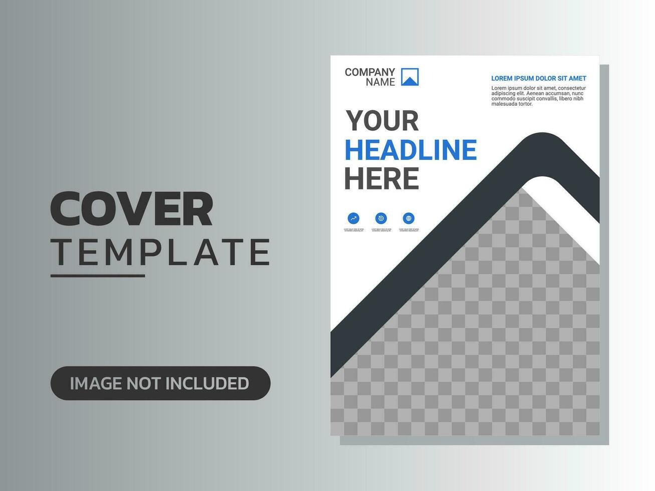 Creative corporate book cover design vector